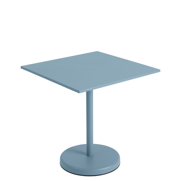 Muuto Linear steel cafe table square 70x70 h 73 pale blue kuva