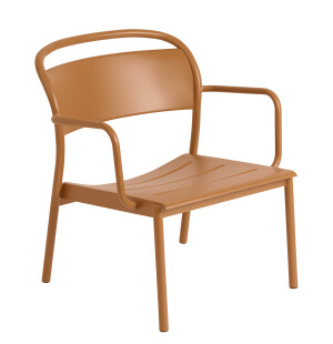 Muuto LINEAR STEEL loungestol, burnt orange image