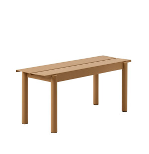 Muuto LINEAR STEEL bänk 110 cm, burnt orange image
