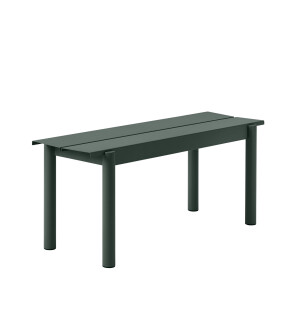Muuto LINEAR STEEL bänk 110 cm, mörkgrön image
