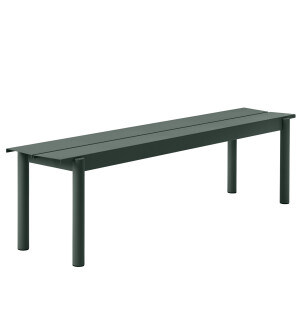 Muuto LINEAR STEEL bänk 170 cm, mörkgrön image