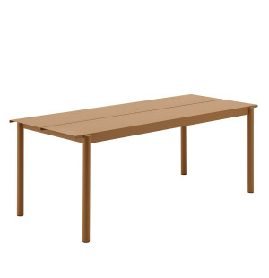 Muuto LINEAR STEEL bord 200x75 cm, burnt orange image