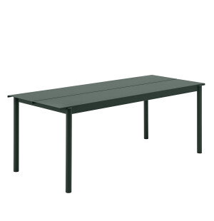Muuto LINEAR STEEL bord 200x75 cm, mörkgrön image