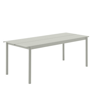 Muuto LINEAR STEEL bord 200x75 cm, grå image