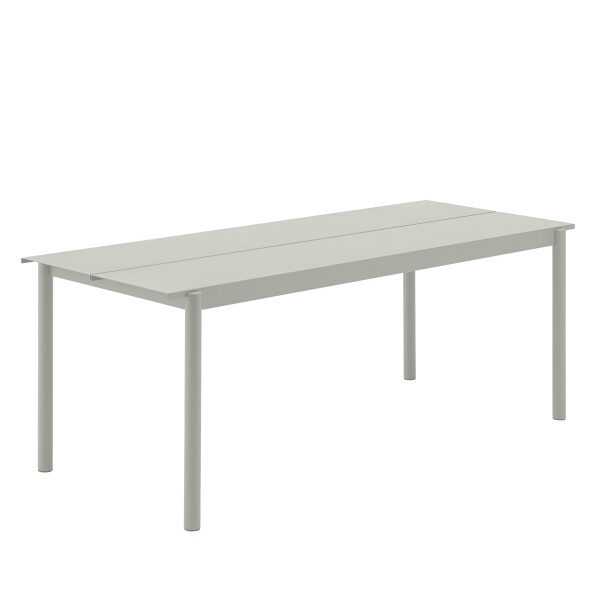 Muuto Linear steel outdoor table 200 grey kuva