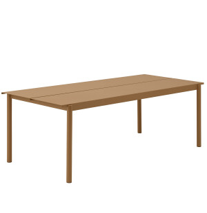 Muuto LINEAR STEEL bord 220x90 cm, burnt orange image