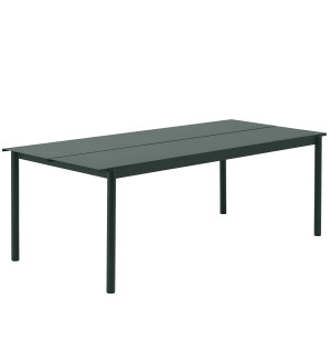 Muuto LINEAR STEEL bord 220x90 cm, mörkgrön image