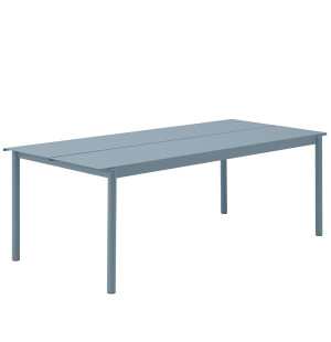 Muuto LINEAR STEEL bord 220x90 cm, pale blue image