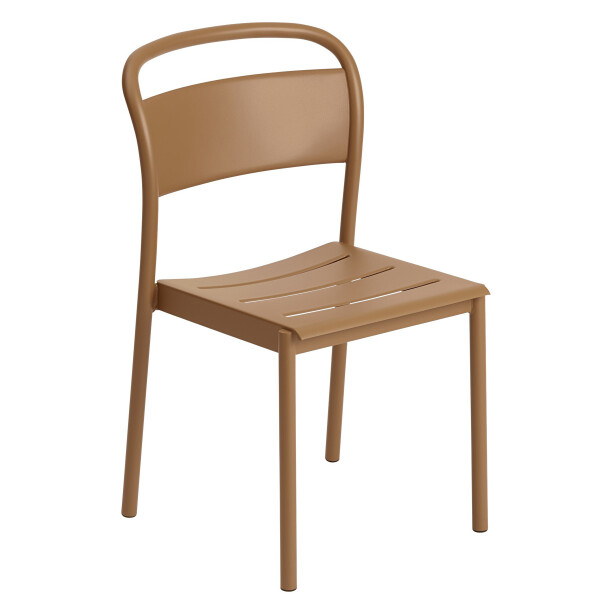 Muuto Linear steel side chair burnt orange image