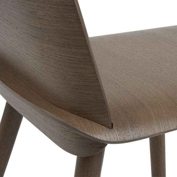 Muuto Nerd chair stained dark brown detail image