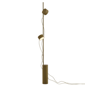 Muuto POST golvlampa, brown green image