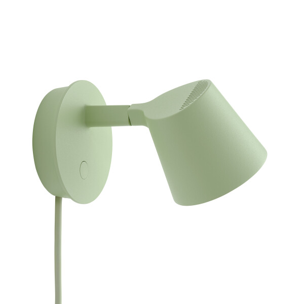 Muuto Tip wall lamp light green angled image