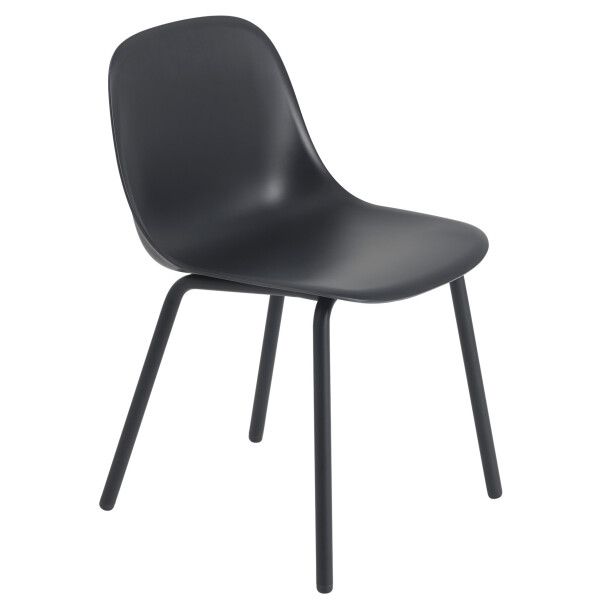 Muuto Fiber outdoor side chair anthracite black image