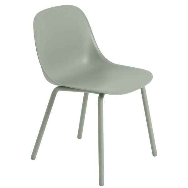 Muuto Fiber outdoor side chair dusty green image