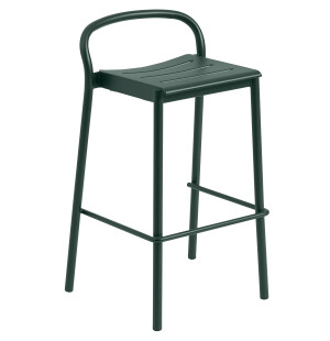 Muuto LINEAR STEEL barstol, mörkgrön image