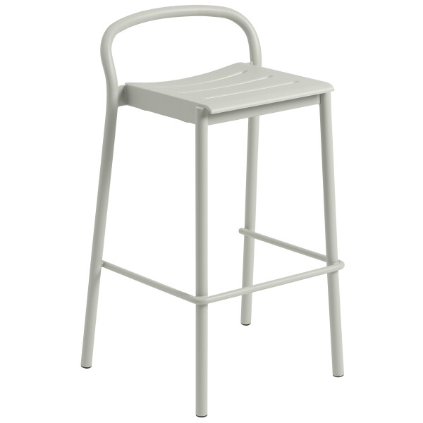 Muuto Linear steel bar stool h75 grey kuva