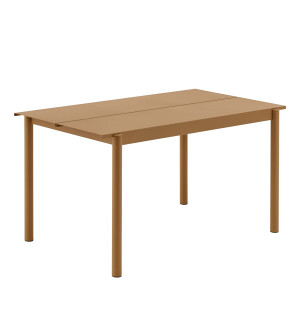 Muuto LINEAR STEEL bord 140x75 cm, burnt orange image