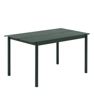 Muuto LINEAR STEEL bord 140x75 cm, mörkgrön image