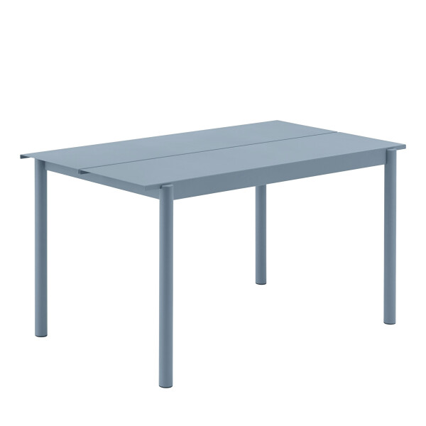 Muuto Linear steel outdoor table 140 pale blue kuva
