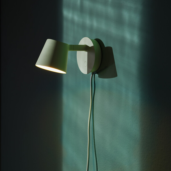 Muuto tip wall light green concept image