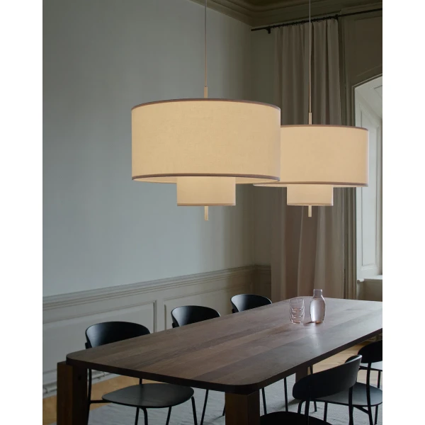New Works Lifestyle 21321 Margin Pendant Lamp 70 White Canvas 1 kuva
