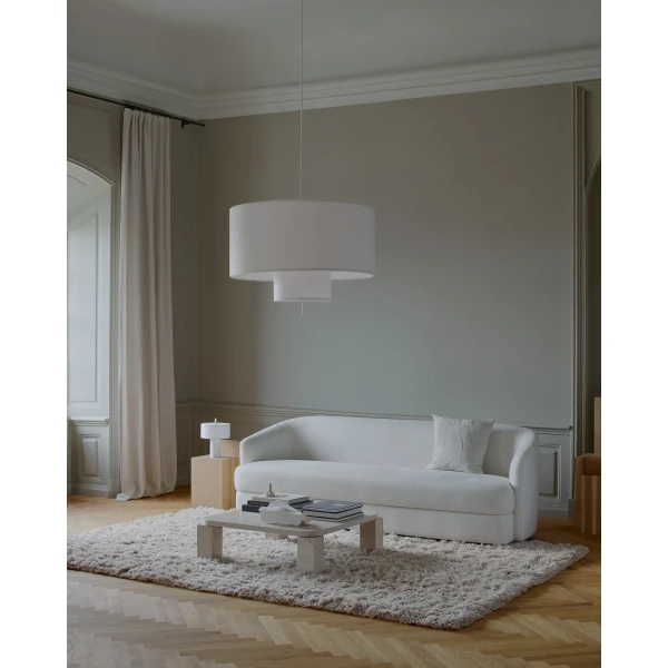 New Works Lifestyle 21331 21361 Margin Pendant Lamp 90 Margin Portable Table Lamp White Canvas 2 kuva