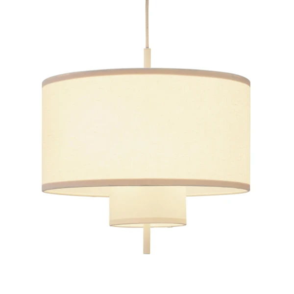 New Works Packshot 21311 Margin Pendant Lamp 50 White Canvas Perspective Light kuva
