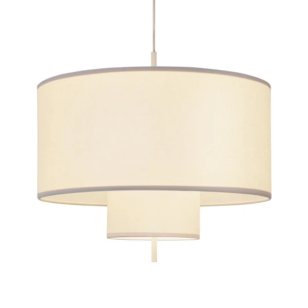 New Works Packshot 21321 Margin Pendant Lamp 70 White Canvas Perspective Light kuva