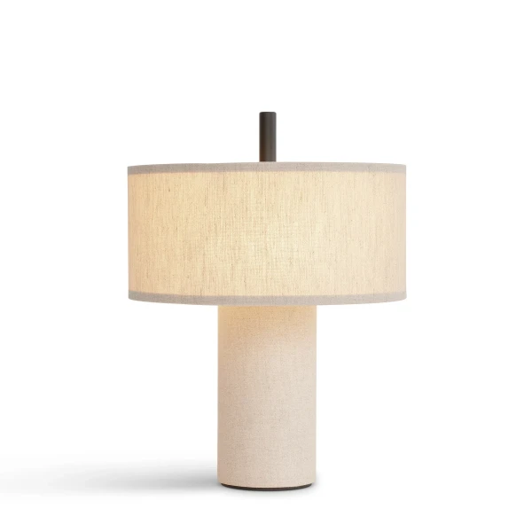 New Works Packshot 21360 Margin Portable Table Lamp Beige Canvas Light kuva