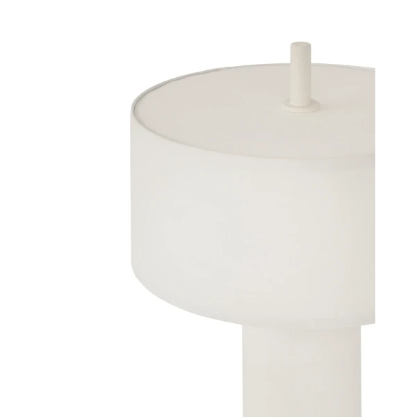 New Works Packshot 21361 Margin Portable Table Lamp White Canvas Detail Top kuva