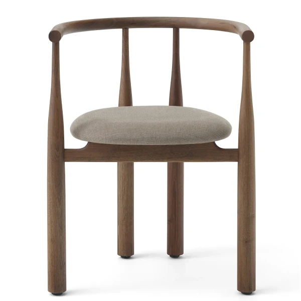 New Works Packshot 41810ROLI342 Bukowski Chair Walnut Romo Linara 342 kuva