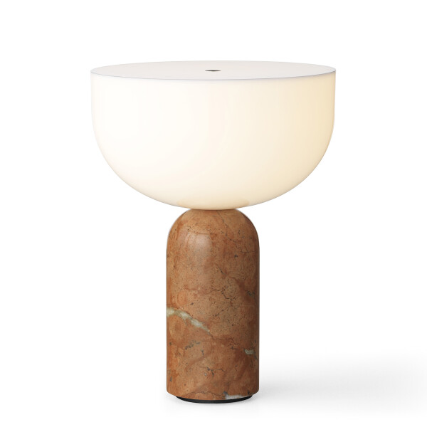 New Works Kizu Portable Table Lamp Breccia Pernice Marble On kuva
