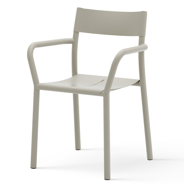 New Works Packshots May Armchair Light Grey PERSPECTIVE image