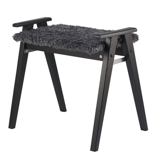 Oscarssons Mobel Alme pall svart ek farskinnslook morkgra image