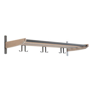 Oscarssons Möbel CORA hattuhylly 90 cm, valkoöljytty tammi kuva