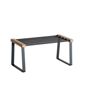 Oscarssons Möbel CORA kenkähylly 59 cm, lakattu tammi/musta kuva