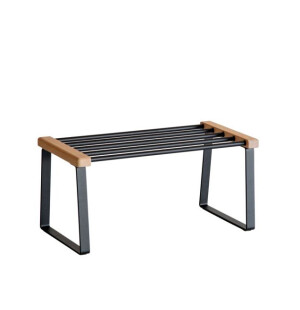 Oscarssons Möbel CORA kenkähylly 59 cm, öljytty tammi/musta kuva