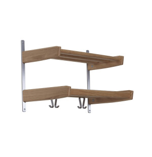 Oscarssons Möbel MEJA hattuhylly 2 tasoa 59 cm, lakattu tammi kuva