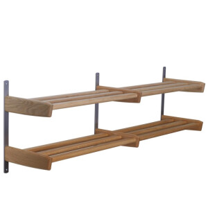 Oscarssons Möbel MEJA kenkähylly seinälle 2 tasoa 115 cm, öljytty tammi kuva