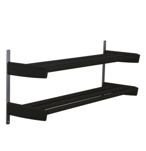 Oscarssons Möbel MEJA kenkähylly seinälle 2 tasoa 59/90 cm, musta kuva