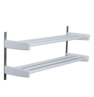 Oscarssons Möbel MEJA kenkähylly seinälle 2 tasoa 59/90 cm, valkoinen kuva