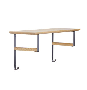 Oscarssons Möbel NIVA hattuhylly 77 cm, valkoöljytty tammi kuva