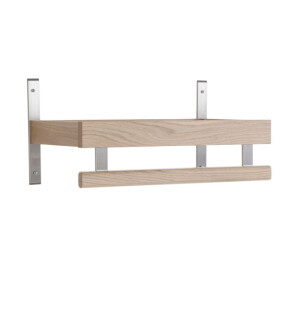 Oscarssons Möbel NADJA hattuhylly 50 cm, valkoöljytty tammi kuva