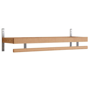 Oscarssons Möbel NADJA hattuhylly 80/100 cm, öljytty tammi kuva