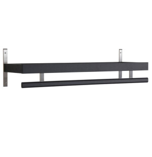 Oscarssons Möbel NADJA hattuhylly 80/100 cm, musta kuva