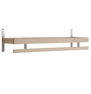 Oscarssons Möbel NADJA hattuhylly 80/100 cm, valkoöljytty tammi kuva
