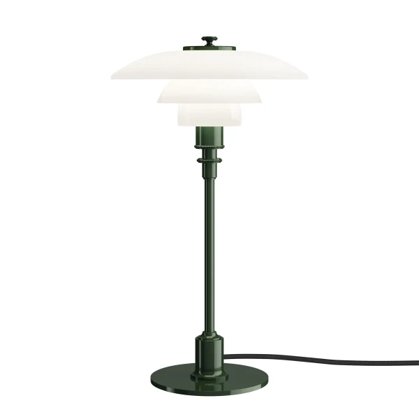 PH 2 1 Table Lamp Deep Green ON kuva