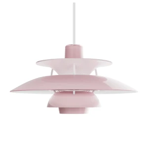 Louis Poulsen PH 5 320 Opal riippuvalaisin, pale rose kuva