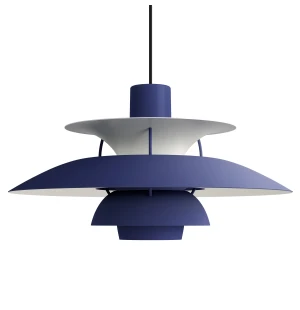 Louis Poulsen PH 5 Monochrome riippuvalaisin, dusty indigo kuva