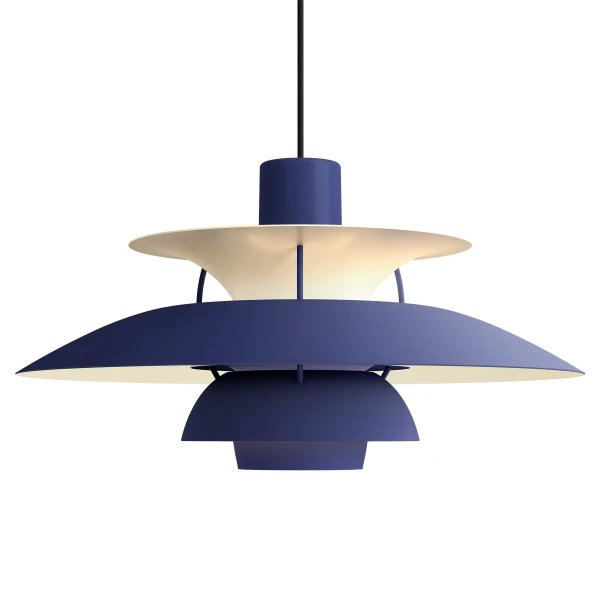 PH 5 Monochrome Pendant Dusty Indigo image
